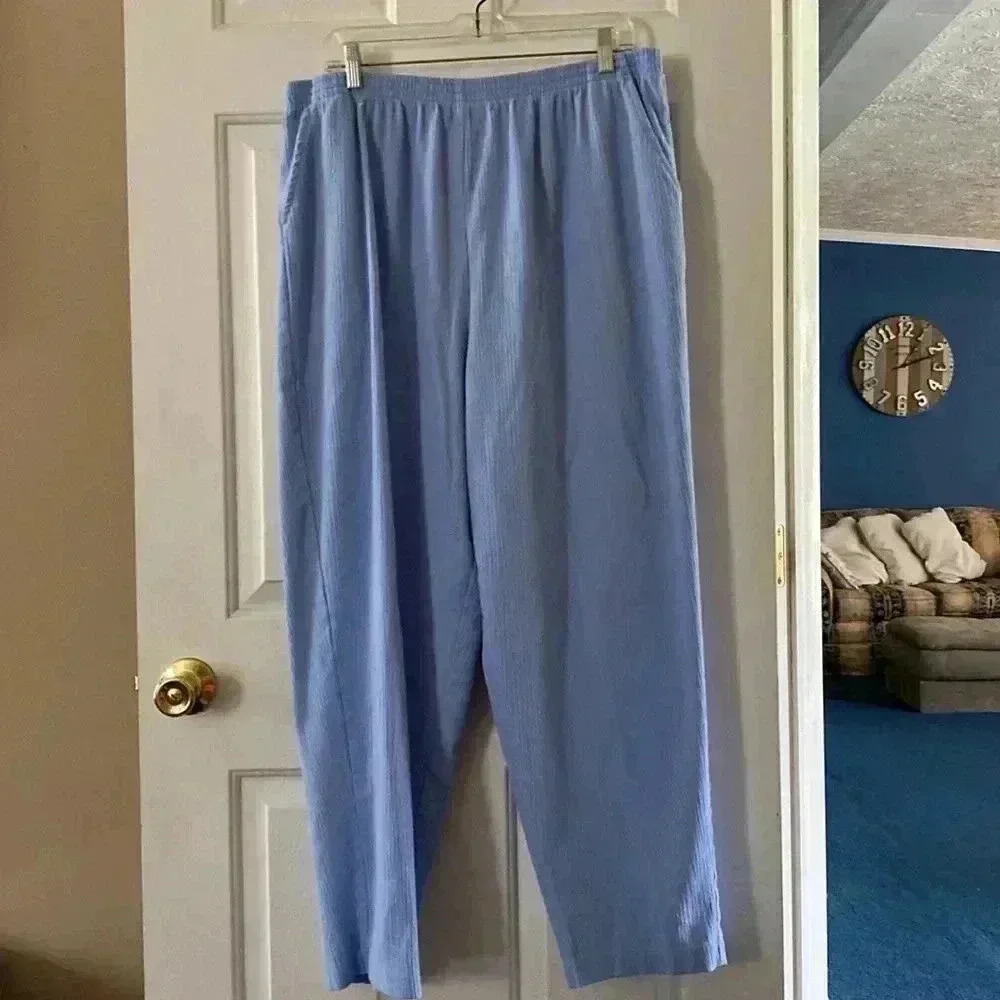 Women 24W Blue‎ Blair pant 55 % Cotton 45 Polyester